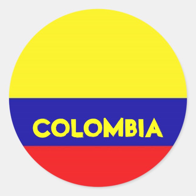 Pegatinas de la bandera de Colombia (Anverso)