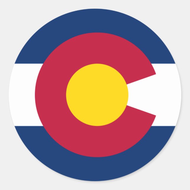 Pegatinas de la bandera de Colorado (Anverso)