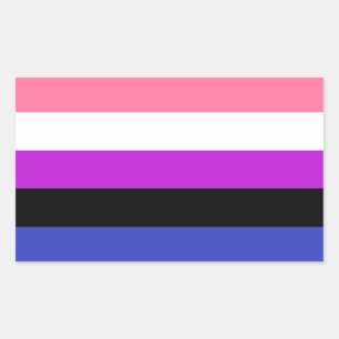 Pegatinas de la bandera de Genderfluid