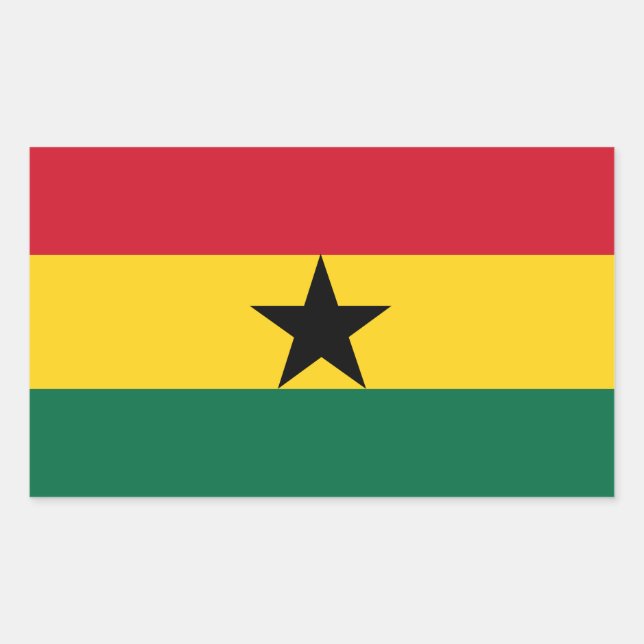 Pegatinas de la bandera de Ghana (Anverso)