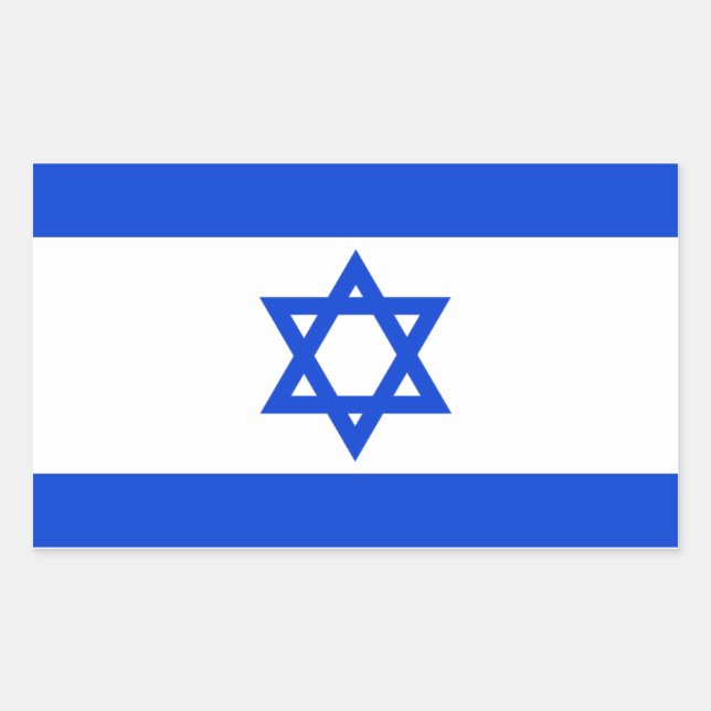 Pegatinas de la bandera de Israel (Anverso)