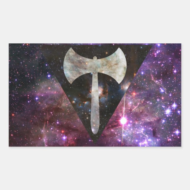 Pegatinas de la bandera de la nebulosa de los Lesb (Anverso)