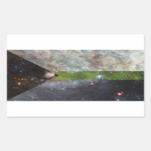 Pegatinas de la bandera de la nebulosa desromántic