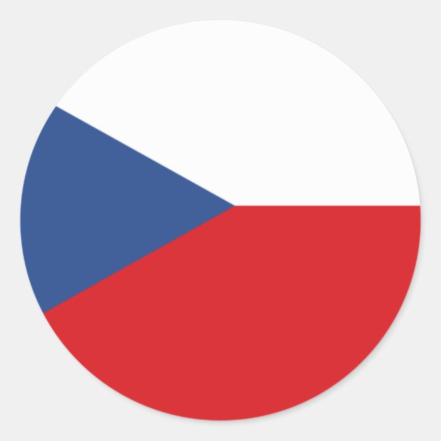 Pegatinas de la bandera de la República Checa (Anverso)