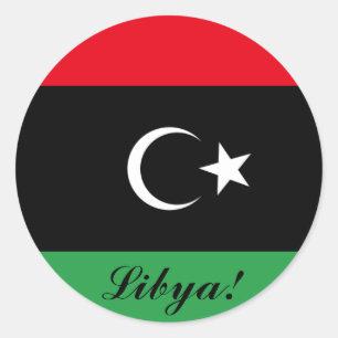 Pegatinas de la bandera de Libia