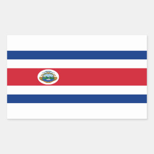 Pegatinas de la bandera de Rican de la costa