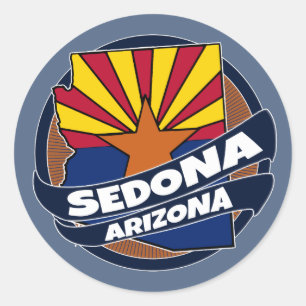 Pegatinas de la bandera de Sedona Arizona rompen l