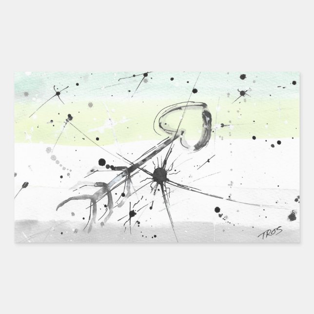 PEGATINAS de la bandera del Orgullo Aromantico TRO (Anverso)