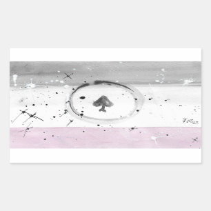 PEGATINAS de la bandera del orgullo asexual de TRO