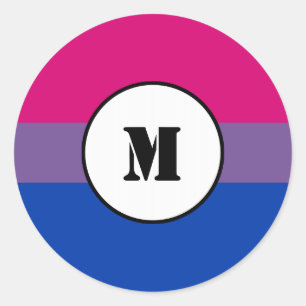 Pegatinas de la bandera del orgullo bisexual