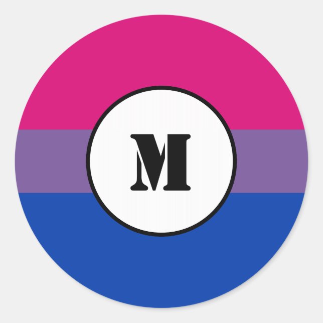 Pegatinas de la bandera del orgullo bisexual (Anverso)