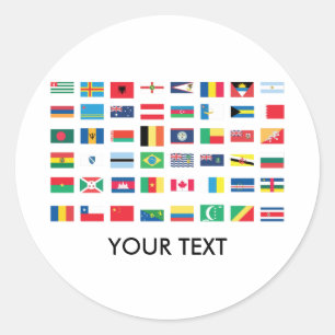 Pegatinas de la bandera mundial