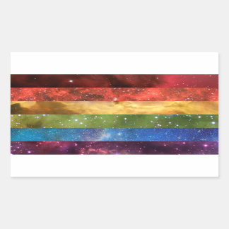 Pegatinas de la bandera nebulosa del orgullo arcoi