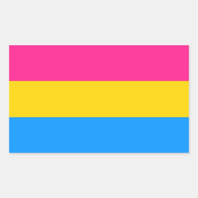 Pegatinas de la bandera pansexual (Anverso)
