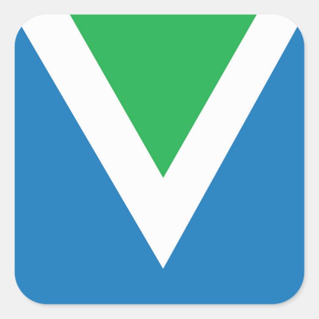 Pegatinas de la bandera vegana (conjunto de 6) (Anverso)