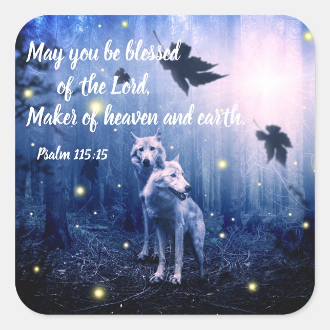 Pegatinas de la Biblia del Salmo contra las Escrit (Anverso)