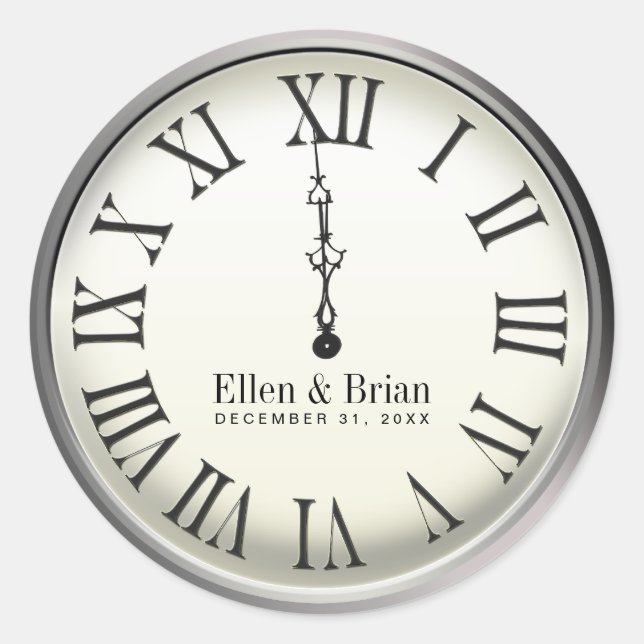 Pegatinas de la boda de Año Nuevo (Anverso)