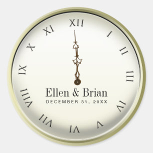 Pegatinas de la boda de Año Nuevo