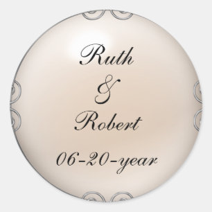 Pegatinas de la boda de la Perla con joyas de Crea