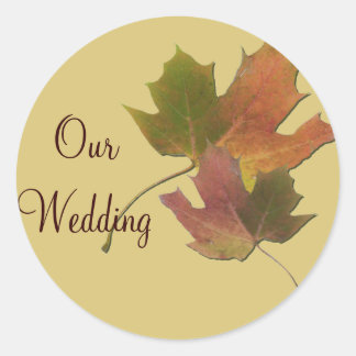 Pegatinas de la boda de otoño