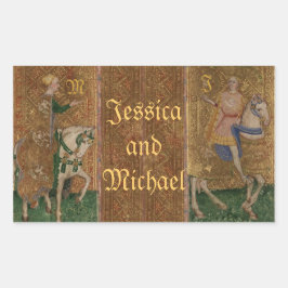 Pegatinas de la boda medieval del Renacimiento del
