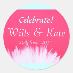 Pegatinas de la boda real de Wills y Kate
