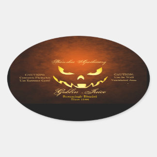 Pegatinas de la botella de Halloween del jugo del