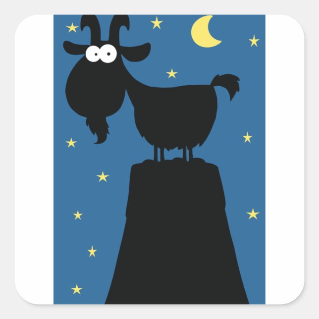 Pegatinas de la cabra de Longhorn (Anverso)