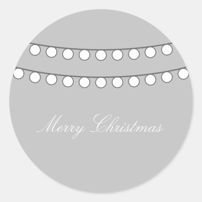 Pegatinas de la cadena blanca de festividades (Anverso)