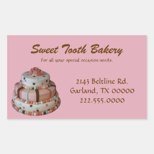 Pegatinas de la caja de pastelería Personalizado r