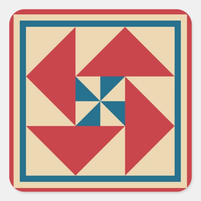 Pegatinas de la caldera - Giro patriótico (rojo) (Anverso)