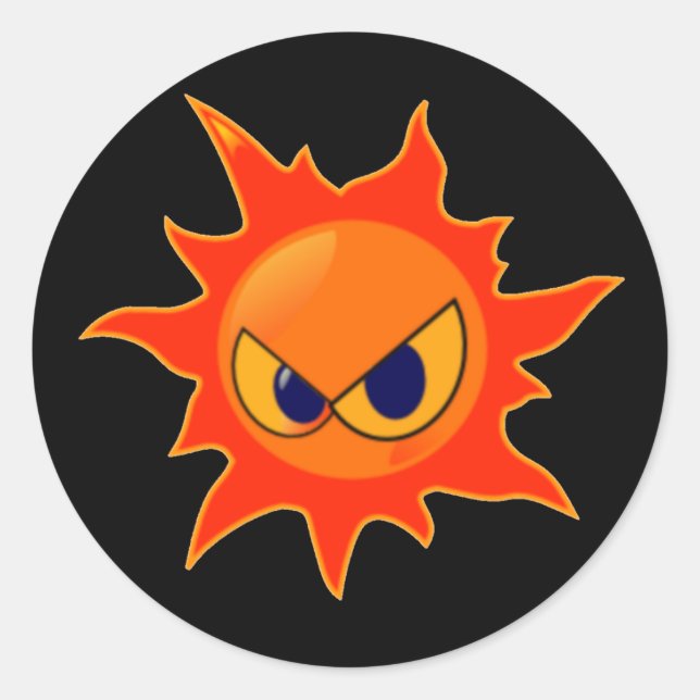 Pegatinas de la cara de fuego (Anverso)