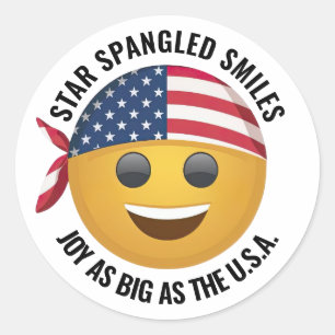 Pegatinas de la cara de la Emoji amarilla