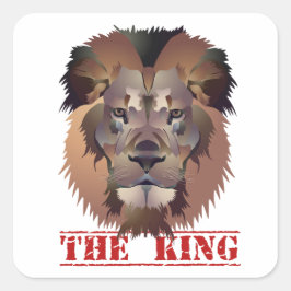 Pegatinas de la cara del león EL REY
