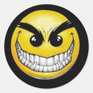 Pegatinas de la cara del mal