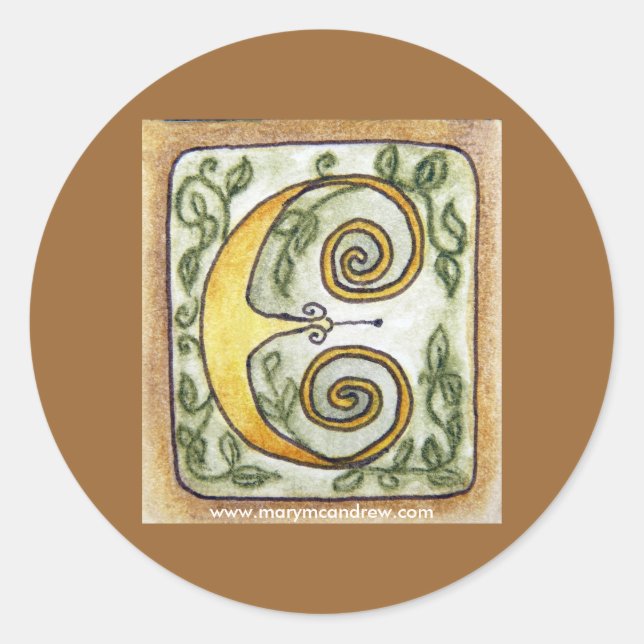 pegatinas de la "Carta E" (Anverso)