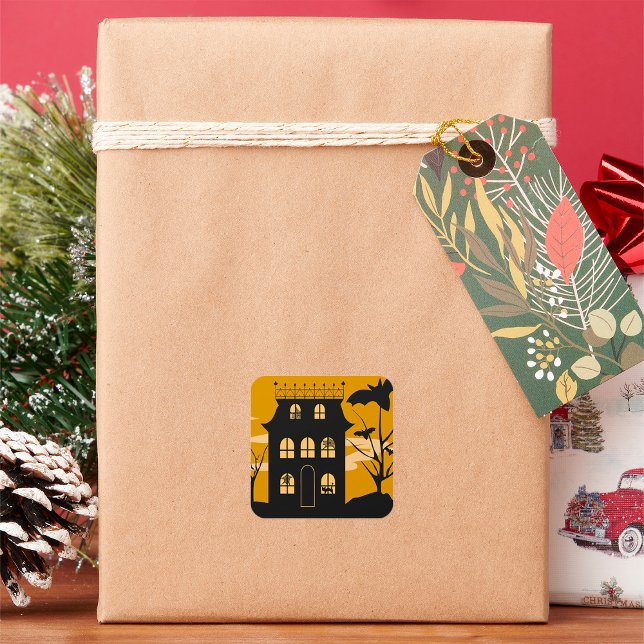 Pegatinas de la casa Silhouette Halloween (Subido por el creador)