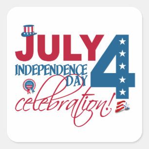 Pegatinas de la celebración del 4 de julio