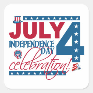 Pegatinas de la celebración del 4 de julio