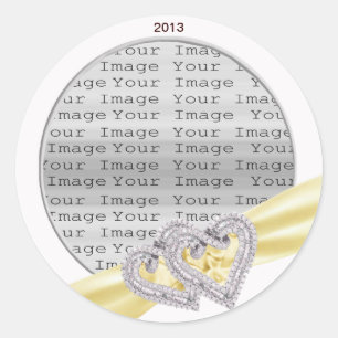 Pegatinas de la cinta de limón del corazón del per