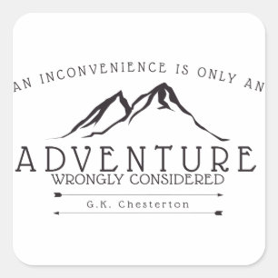 Pegatinas de la cita de Chesterton de las