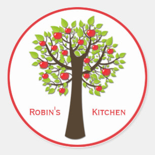 Pegatinas de la cocina de manzanos Red Delicious