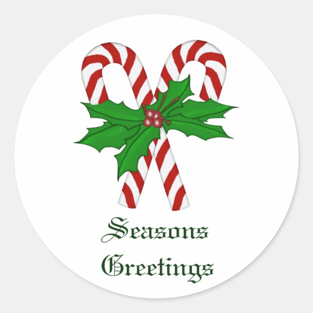 Pegatinas de la colección Candy Cane (Anverso)