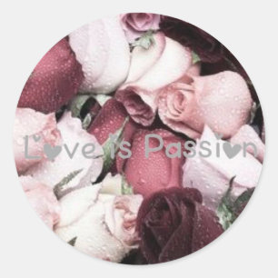 Pegatinas de la colección de pasiones de amor de A