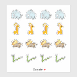 Pegatinas de la colección de sesos de sabana afric