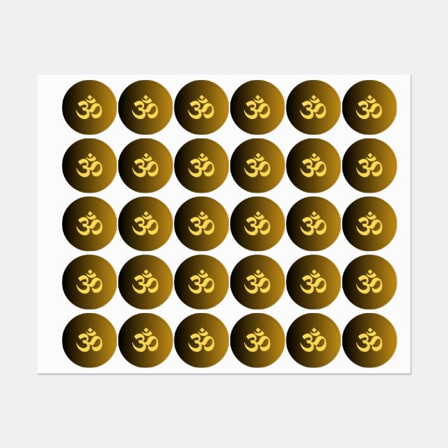 Pegatinas de la colección Om (Hoja)