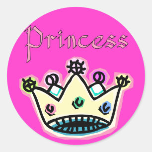 Pegatinas de la Corona de Princesa