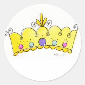 Pegatinas de la Corona de Princesa