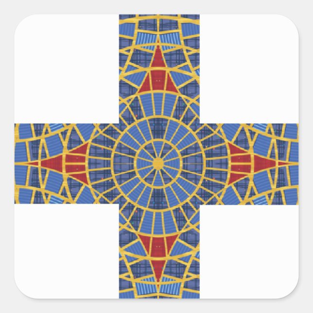 Pegatinas de la Cruz Médica de DragonCon (Anverso)