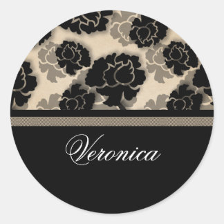 Pegatinas de la Decadencia Floral Grungy, Marfil B